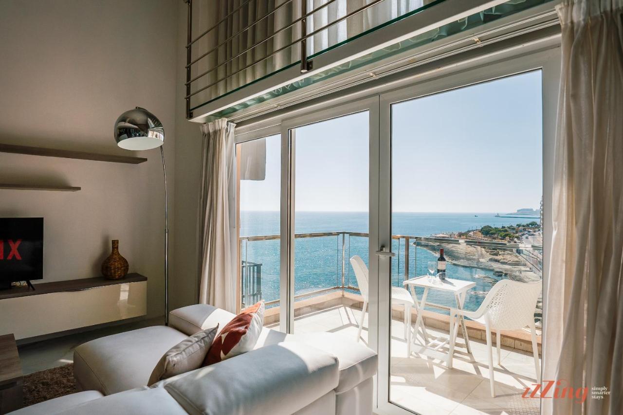 Scenic Seafront Duplex Apartment In Sliema Exterior foto